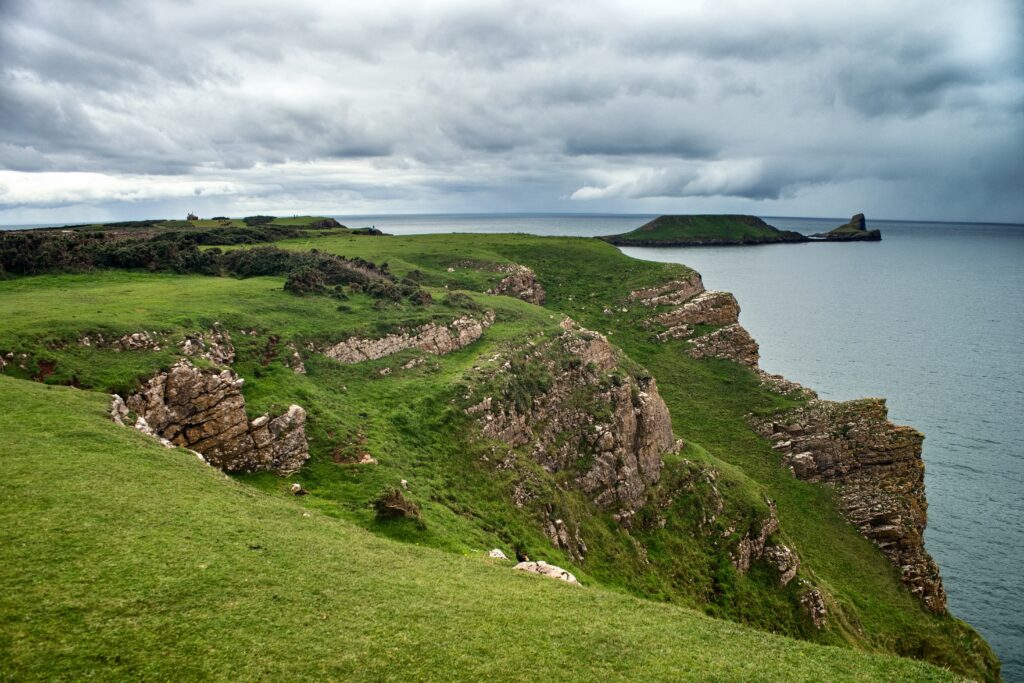 útesy u Rhossili bay